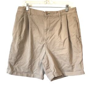 TOMMY HILFIGER PLEATED SHORTS vintage 90s beige size 34